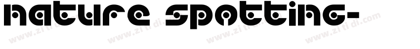 nature spotting字体转换